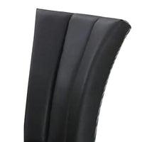 Leather Upholstered Dining Chair In Poplar Wood, Set Of 2,Black - PDX-F1591