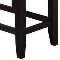 Tufted High Bench With Tapered Legs Silver and Brown - PDX-F1757