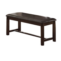 Rubber Wood 6 Pieces Dining Set In Espresso Brown - PDX-F2297