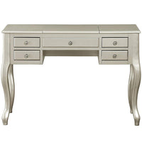 Cherub Vanity Set Featuring Stool And Mirror Silver - PDX-F4145