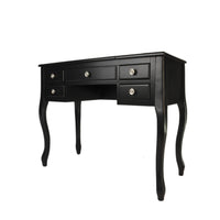 Cherub Vanity Set Featuring Stool And Mirror Black - PDX-F4146