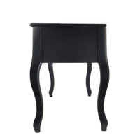 Cherub Vanity Set Featuring Stool And Mirror Black - PDX-F4146