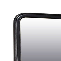 Alluring Polyresin Mirror With Solid Frame, Black - PDX-F4726