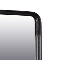 Alluring Polyresin Mirror With Solid Frame, Black - PDX-F4726