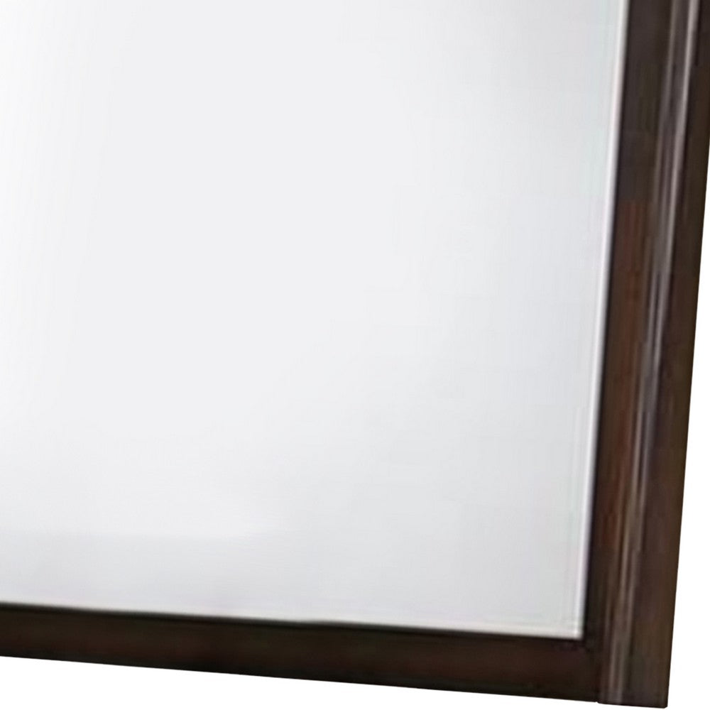 Contemporary Appeal Mirror, Varnish Oak - PDX-F4874