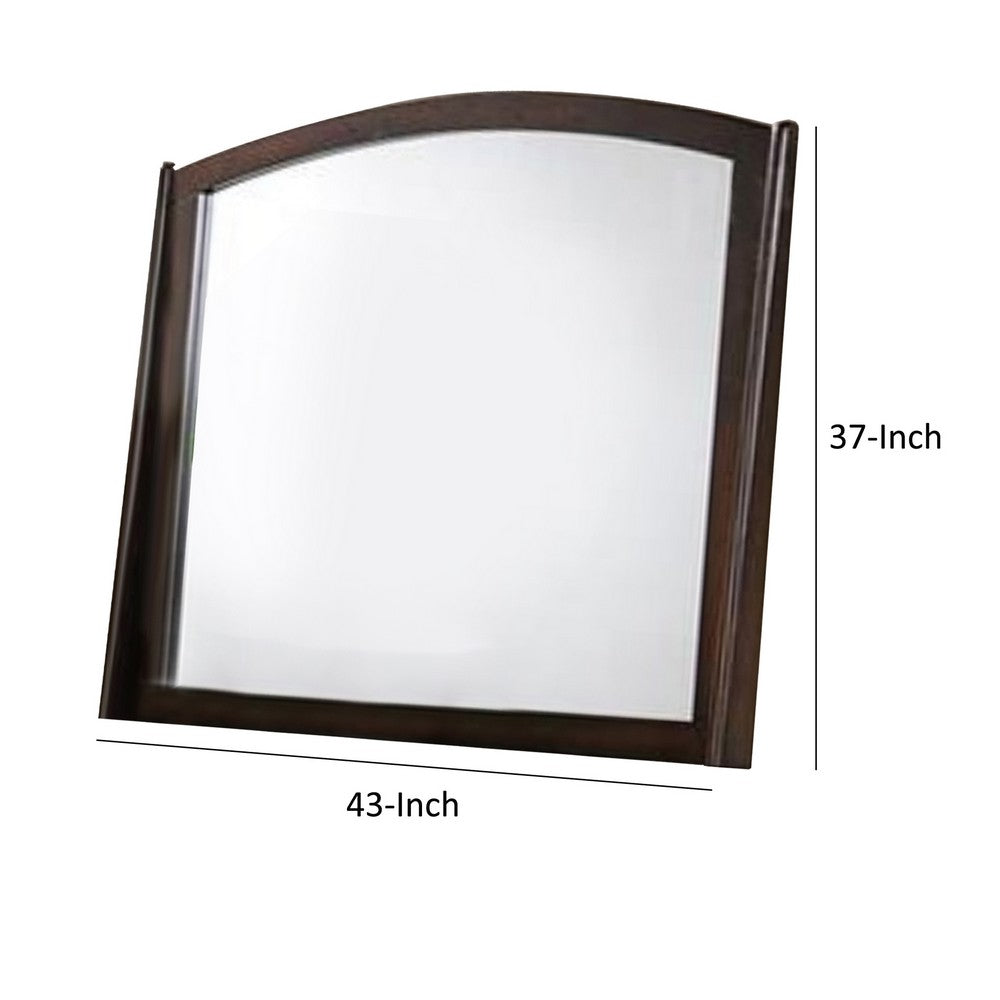Contemporary Appeal Mirror, Varnish Oak - PDX-F4874