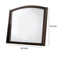 Contemporary Appeal Mirror, Varnish Oak - PDX-F4874