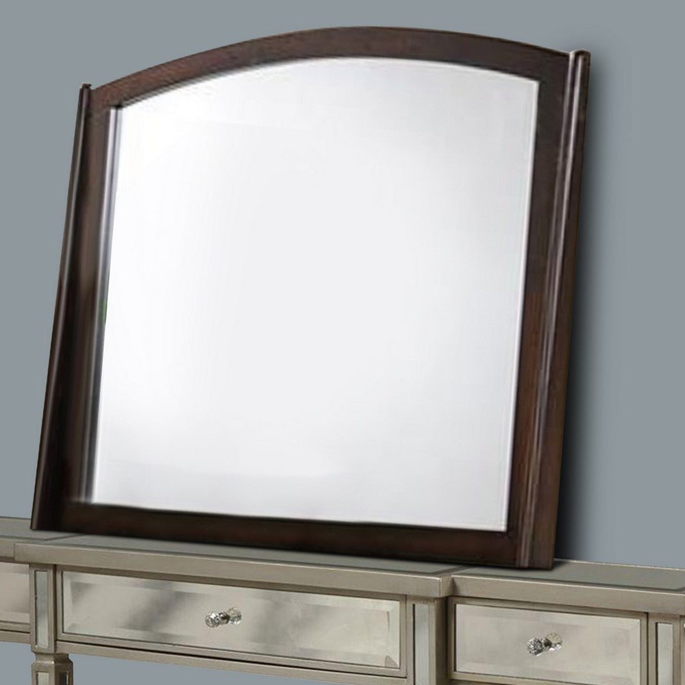 Contemporary Appeal Mirror, Varnish Oak - PDX-F4874