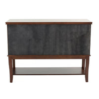 Chicly Styled Rubber Wood Server, Brown - PDX-F6056