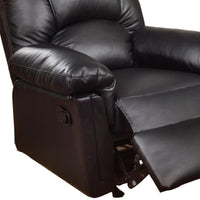Bonded Leather Rocker/Recliner Black - PDX-F6673