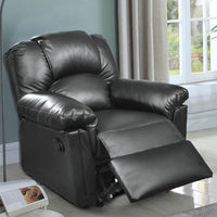 Bonded Leather Rocker/Recliner Black - PDX-F6673