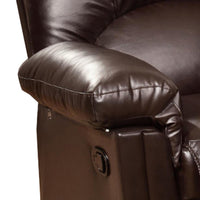 Bonded Leather Rocker/Recliner, Brown - PDX-F6676