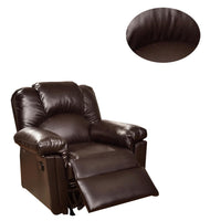 Bonded Leather Rocker/Recliner, Brown - PDX-F6676
