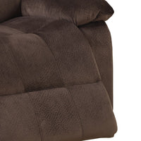 Rocker Recliner In Choco Brown Suede Fabric - PDX-F6713