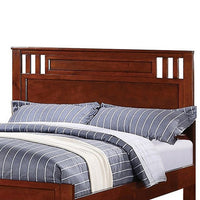Transitional Pine Wood Twin Bed, Panel Design Vertical Slats, Brown - PDX-F9047T