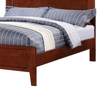 Transitional Pine Wood Twin Bed, Panel Design Vertical Slats, Brown - PDX-F9047T