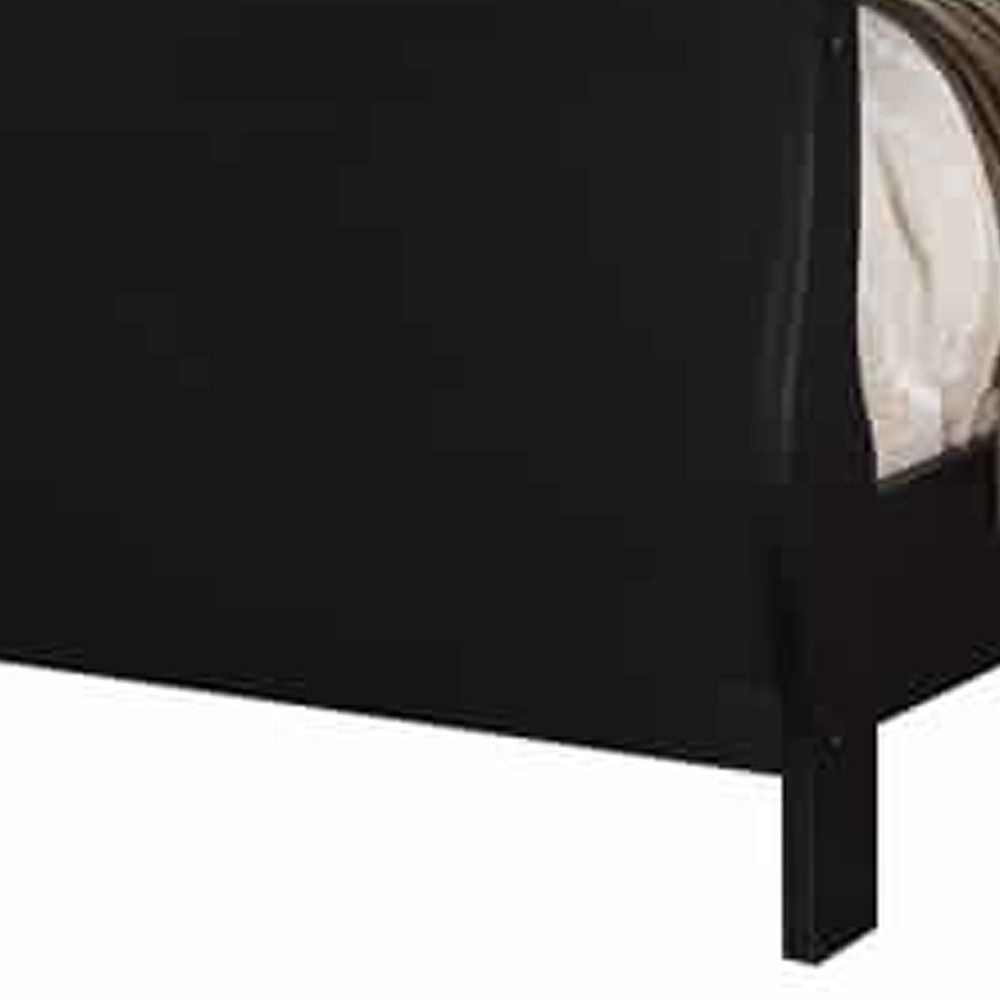 Gorgeous Queen Louis Phillippe Bed , Black - PDX-F9230Q