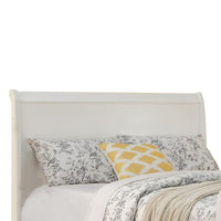 Spellbinding Clean Wooden Full Bed, White - PDX-F9254F