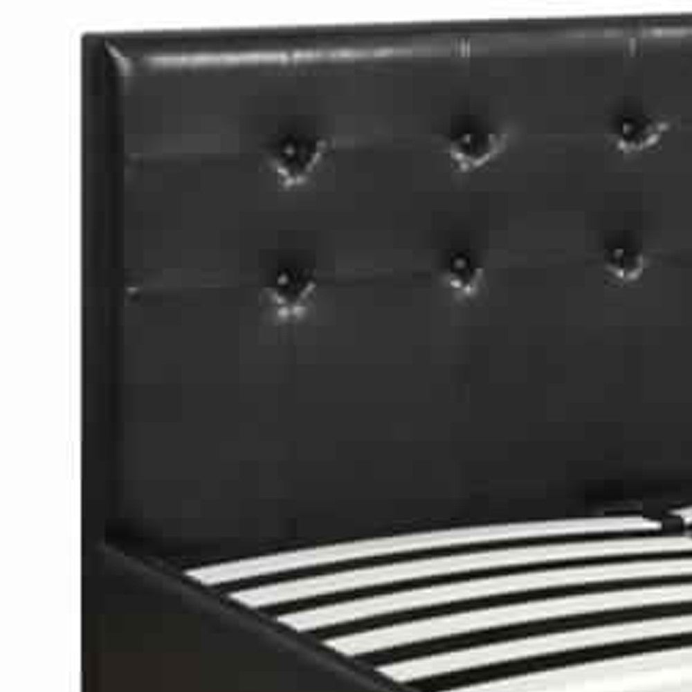 Vivid Full Bed WithDrawer,Black Pu - PDX-F9313F