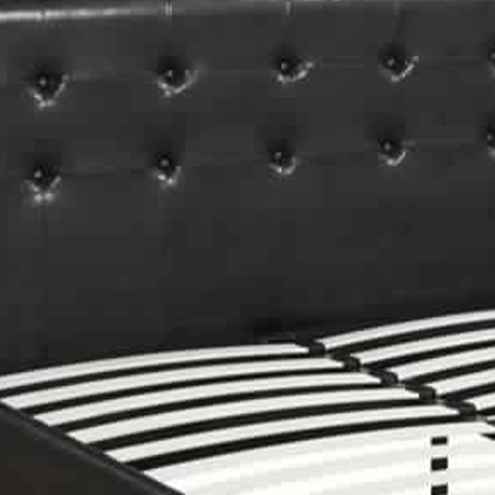 Vivid Full Bed WithDrawer,Black Pu - PDX-F9313F