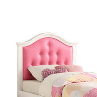 Cherub Twin Size Bed With Trundle In Pink And White - PDX-F9377