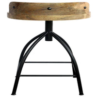 Pia 30-35 Inch Industrial Style Adjustable Swivel Bar Stool With Backrest - UPT-165868