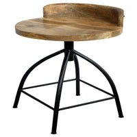 Pia 30-35 Inch Industrial Style Adjustable Swivel Bar Stool With Backrest - UPT-165868
