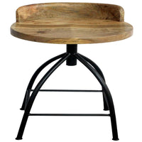 Pia 30-35 Inch Industrial Style Adjustable Swivel Bar Stool With Backrest - UPT-165868