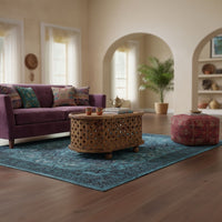 36 Inch Handcrafted Oval Coffee Table, Intricate Cutout Design, Antique Brown - UPT-242449