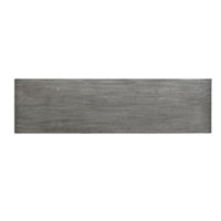 59 Inch Artisan Sideboard Console Table with Geometric Interlocked Base, Distressed Matte Gray - UPT-262415