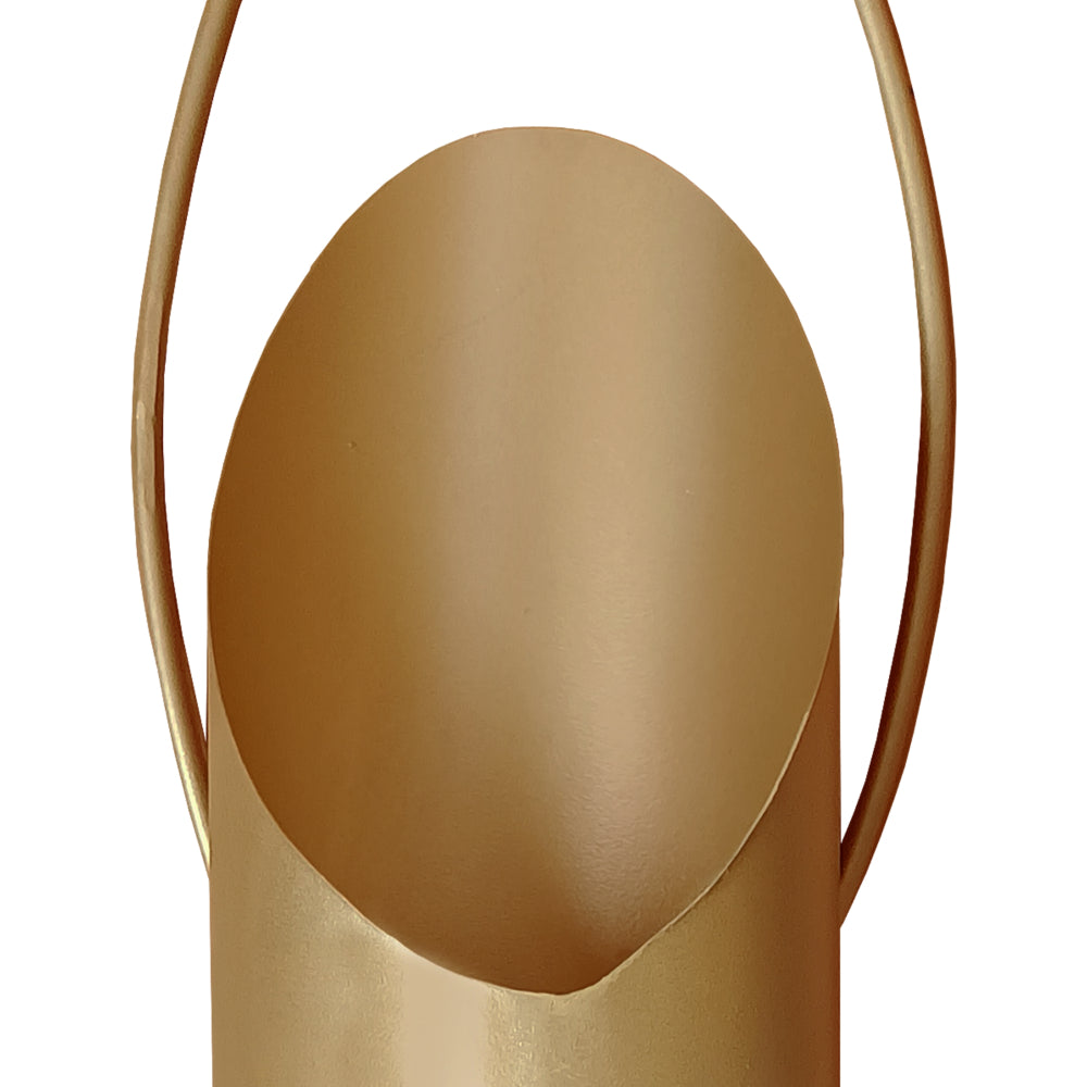 22 Inch Wall Sconce Candle Holder, Modern Tulip Shape, Set of 2, Matte Gold Frame - UPT-270040