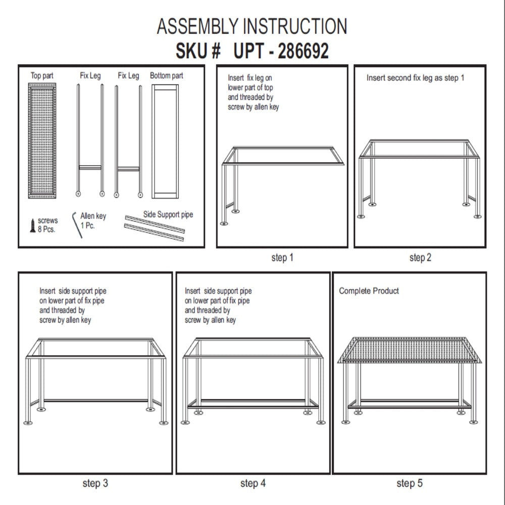Aurelia 48 Inch Console Sofa Table, Artisanal Hammered Antique Bronze Tray Top, Industrial Black Iron Frame - UPT-286692