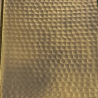 Aurelia 48 Inch Console Sofa Table, Artisanal Hammered Antique Bronze Tray Top, Industrial Black Iron Frame - UPT-286692