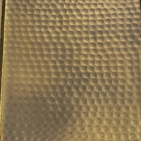 Aurelia 48 Inch Console Sofa Table, Artisanal Hammered Antique Bronze Tray Top, Industrial Black Iron Frame - UPT-286692