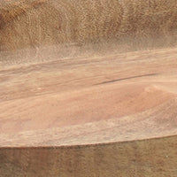 Tiva 30 Inch Handcrafted Backless Barstool, Natural Brown Mango Wood Saddle Seat, Black Metal Base - UPT-294095