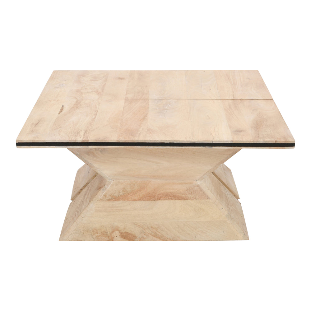 The Urban Port 34 Inch Coffee Table, Handcrafted 2 Piece