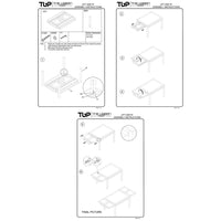 83 Inch Extendable Rectangular Dining Table, Handcrafted Mango Wood with Black Iron Legs The Urban Port - UPT-299716