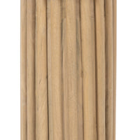 Sejo Side End Table, 20 Inch Round Top with Fluted Base in Natural Brown Mango Wood - UPT-301719