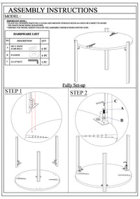 31 Inch Coffee Table, Handcrafted Live Edge Mango Wood Round Top with Cracks and Stitches, Black Iron Legs - UPT-301720