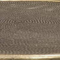 Shae 22 Inch Round Side End Table - Antique Brass Cast Aluminum with Hammered Texture For Small Places - UPT-310006