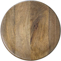 Rustic Charm Swivel Counter Bar Stool 24 Inch Handcrafted, Brown Mango Wood Round Seat, Black Iron Base with Footrest - UPT-310272