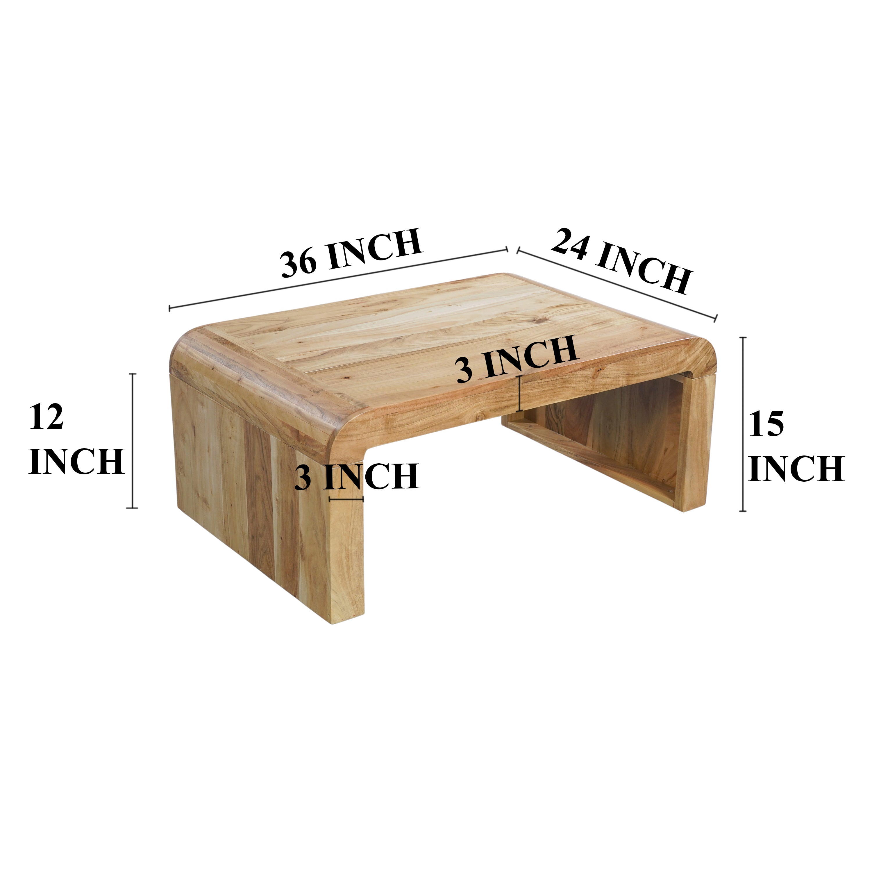 Adjustable C-Shaped Side Table with Wheels and Drawer (Home