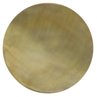 Dyan Coffee Table, 34.5 Inch Round Drum Shape, Black, Gold Antique Brass Ombre - UPT-315642