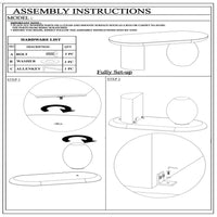 Uri 38 Inch Oval Coffee Table, Mango Wood Full and Half Spherical Leg, Sandblasted Black UPT-317171
