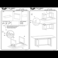 Dining Table, 72 Inch Rectangular Mango Wood Top with Iron Trestle Base, 6 Seater, Gray and Black UPT-317653