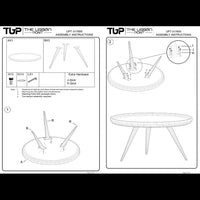 Urban Chic Coffee Table 30 Inch Round Tray Top, Handcrafted Washed White Mango Wood - UPT-317655