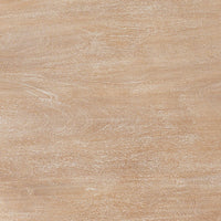 Milan Coffee Table, 32 Inch Round Top, Mango Wood with Sandblasted Natural Brown, Open Sled Base - UPT-324416