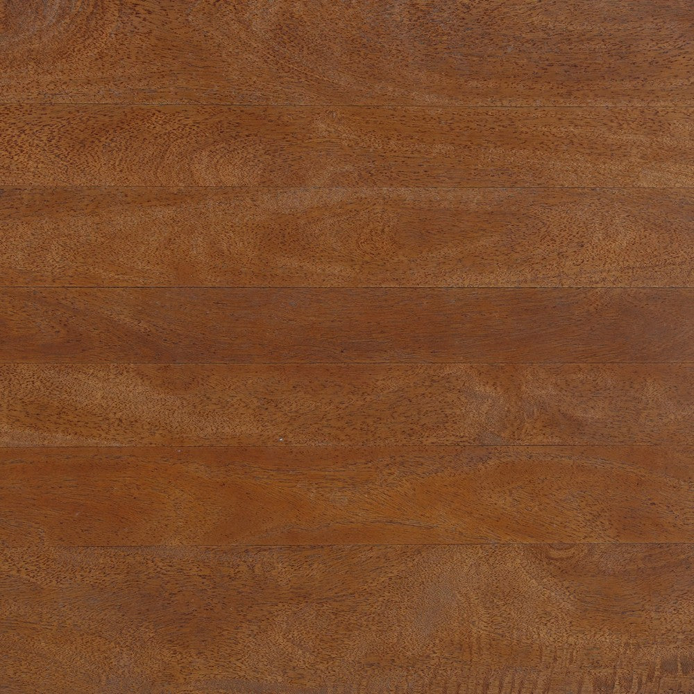 Leeds Coffee Table | 38" Handmade Walnut Brown Mango Wood Oval Top | Round Ball and Cone Base - UPT-326715