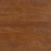 Leeds Coffee Table | 38" Handmade Walnut Brown Mango Wood Oval Top | Round Ball and Cone Base - UPT-326715