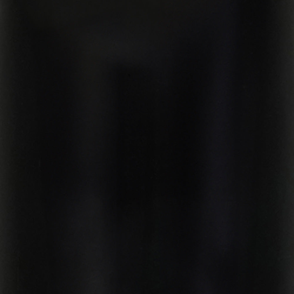 Tia 12 Inch Round Side End Table with Turned Pedestal Base, Mango Wood in Matte Black Finish By The Urban Port - UPT-326719
